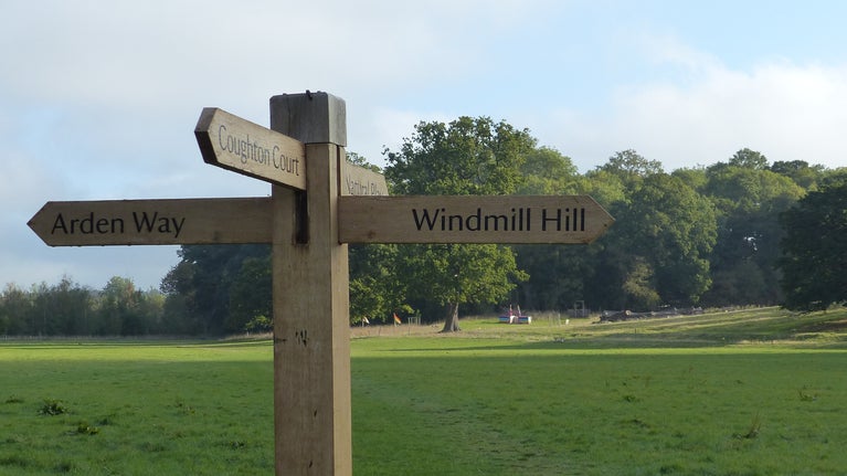 Windmill Hill at Coughton Court, Warwickshire